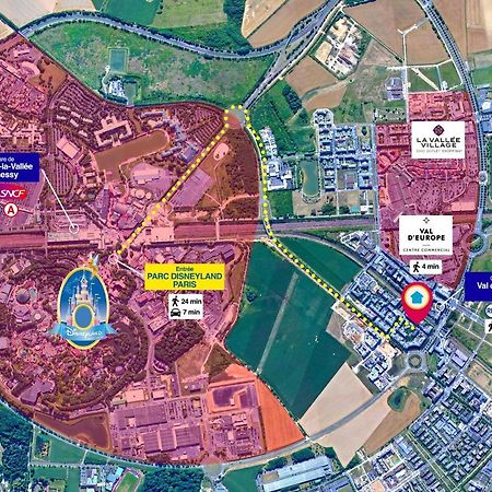 Disneyland-Paris 7 Pers, Netflix, Wifi, 2 Parking Chessy  Dış mekan fotoğraf