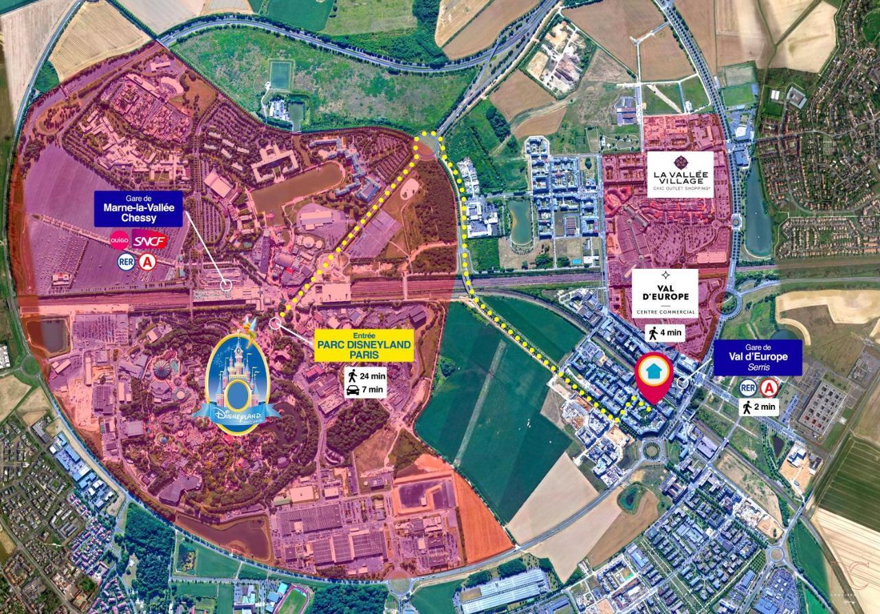Disneyland-Paris 7 Pers, Netflix, Wifi, 2 Parking Chessy  Dış mekan fotoğraf
